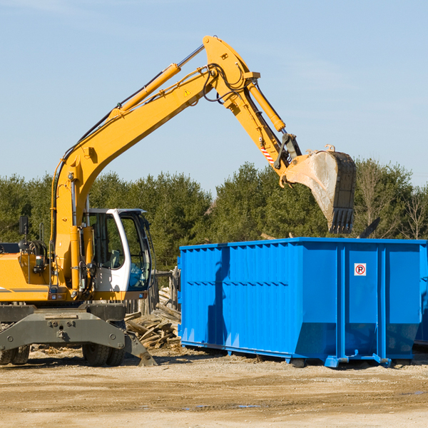 can i choose the location where the residential dumpster will be placed in Kit Carson County Colorado